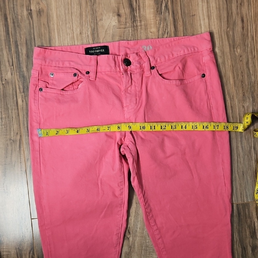 J Crew Salmon Toothpick Jeans 30 - Picture 6 of 11